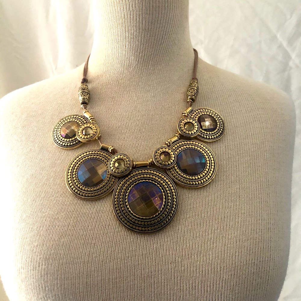 Gold Jeweled Necklace